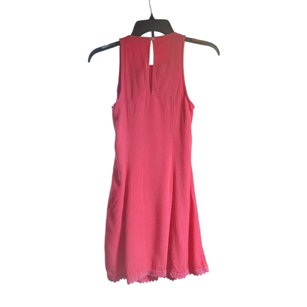 Hollister Embroidered Sleeveless Tank Dress Red Sz S - Picture 12 of 12
